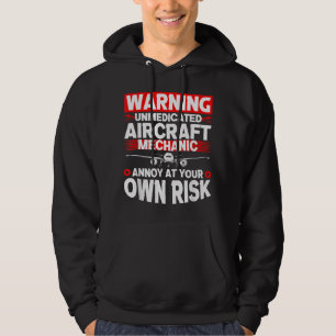 Funny Aircraft Mechanic Aeroplane Mechanic 1 Hoodie