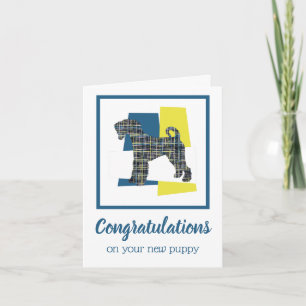 Funny Airedale Terrie Dog Congratulations Greeting Card