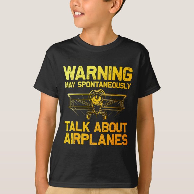 Funny Airplane Novelty For Men Women Plane Aviatio T-Shirt (Front)