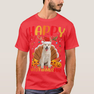 Funny Akita Dog Lover Happy Akita HelloThanksMas T-Shirt