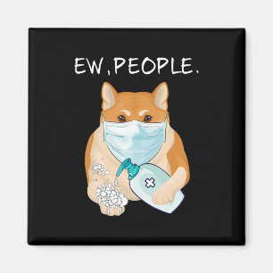 Funny Akita Inu Ew People Dog Owner Gift Magnet