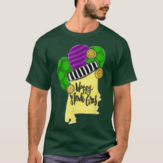 Funny Alabama Happy Mardi Gras Carnival Holiday  T-Shirt