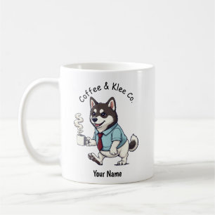 Funny Alaskan Klee Kai Business Suit Coffee Mug