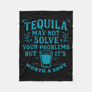 Funny Alcohol Tequila Margarita Gift Cinco De Mayo Fleece Blanket
