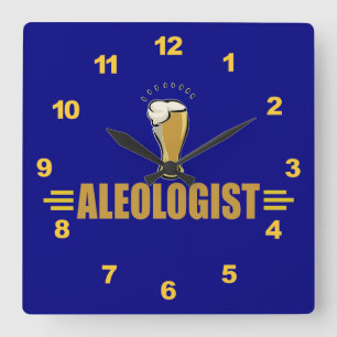 Funny Ale and Beer Square Wall Clock