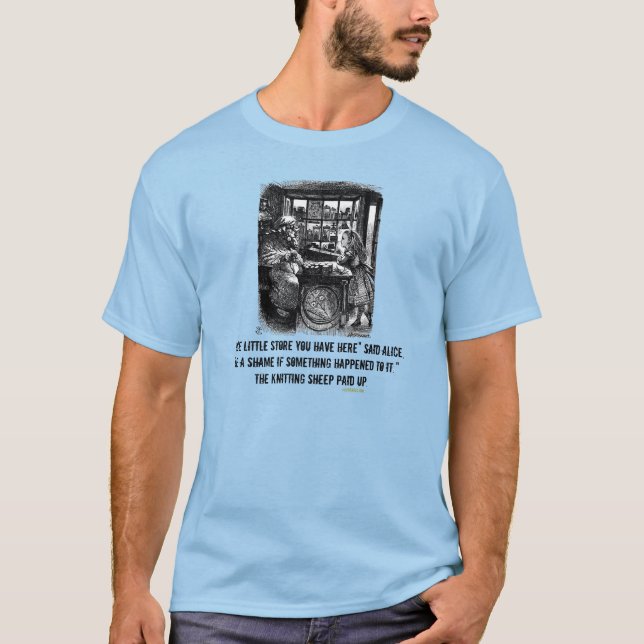 Funny Alice (In Wonderland) Protection Racket Tee (Front)