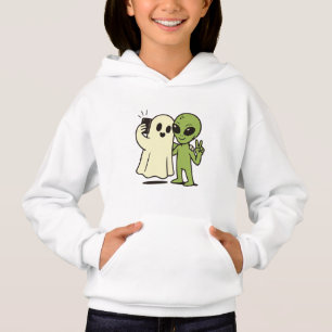 Funny Alien and Ghost Halloween Selfie