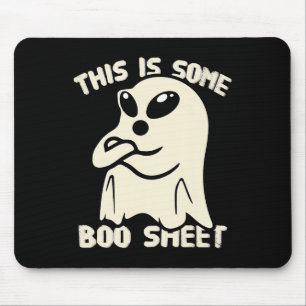 Funny Alien Bull Ghost Halloween This Is Some Boo  Mouse Pad
