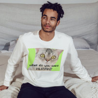 Funny Alien Cat sarcastic custom quote mens