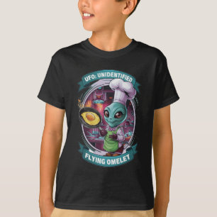 Funny Alien Chef UFO T-Shirt