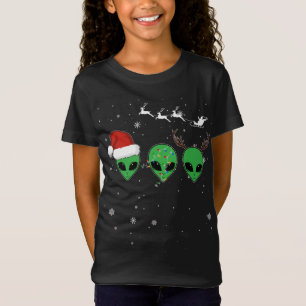 Funny Alien Christmas Pajama Matching Costume Spac T-Shirt