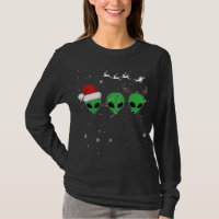 Funny Alien Christmas Pajama Matching Costume Spac
