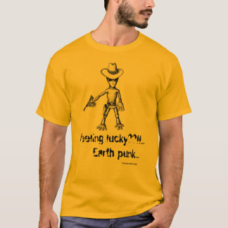 Funny alien cool graphic art t-shirt design