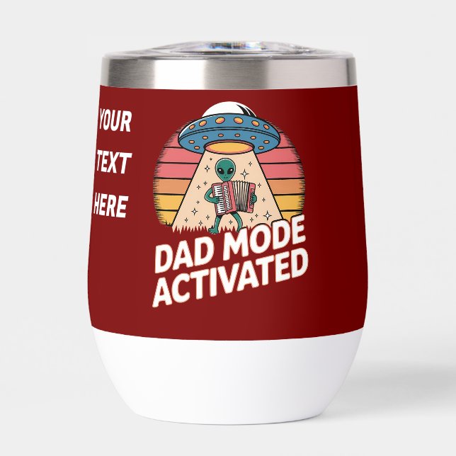 Funny Alien Dad Mode Activated Gift (Front)