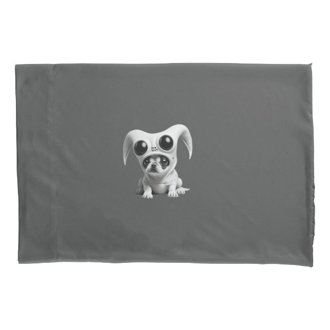 Funny alien dog pillowcase (Front)