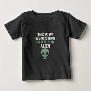 Funny Alien Human Costume Tee