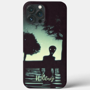 Funny Alien Invasion Rtero Sci Fi movie Name iPhone 13 Pro Max Case