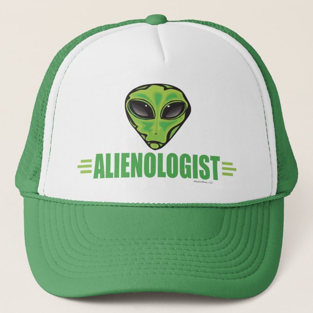 Funny Alien Lover Trucker Hat (Front)