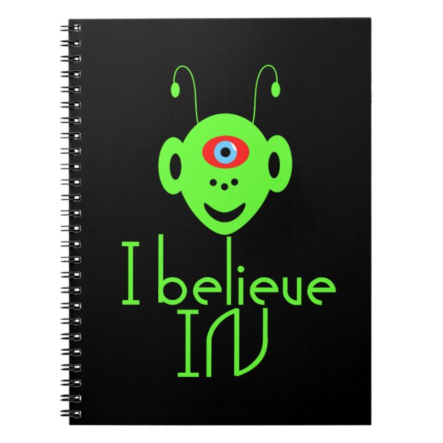 Funny alien monster notebook (Front)