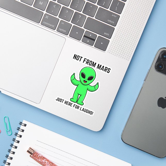 funny alien quotes (Laptop w/ iPhone)