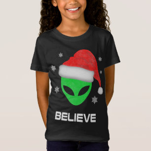 Funny Alien Santa Christmas Xmas Gift T-Shirt