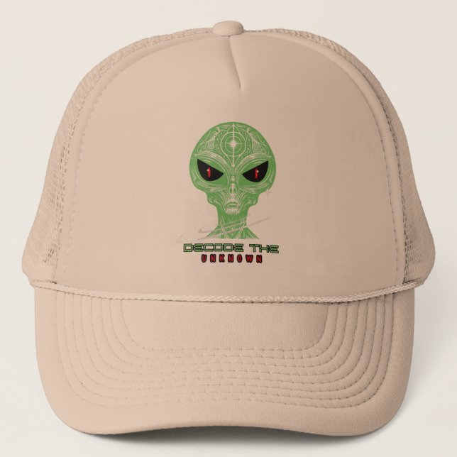 Funny Alien Trucker Hat – UFO Lover Gift (Front)
