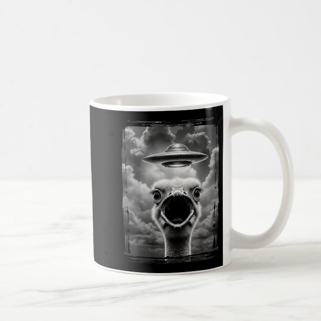 Funny Alien Turkey Ufo Selfie Thanksgiving Meme  Coffee Mug (Right)