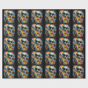 Funny Alien Vibes Wrapping Paper