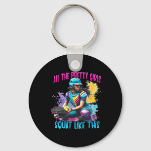 Funny All The Pretty Girls Squat Like-this Softll Key Ring