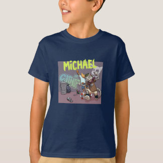 Funny Alley Cats Add Your Name Skateboard Graffiti T-Shirt
