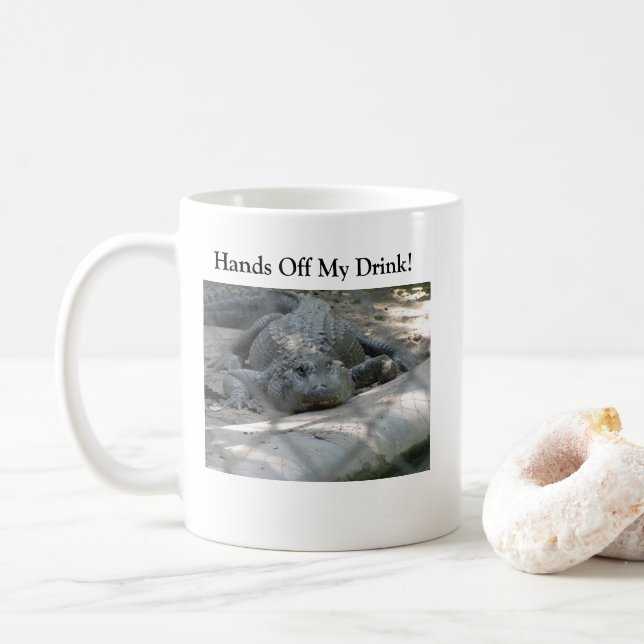 Funny Alligator Coffee Mug (With Donut)