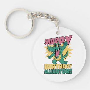 Funny Alligator Lover and Birthday Crocodile Gator Key Ring