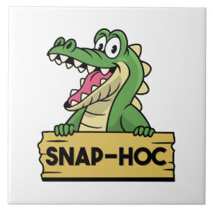 Funny Alligator Lover and Zookeeper Crocodile Tile