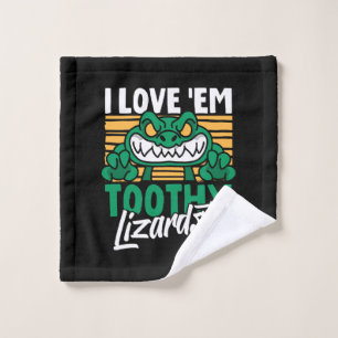Funny Alligator Lover and Zookeeper Crocodile Wash Cloth