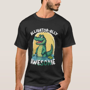 Funny Alligator Lover Crocodile Gator Cartoon Wome T-Shirt