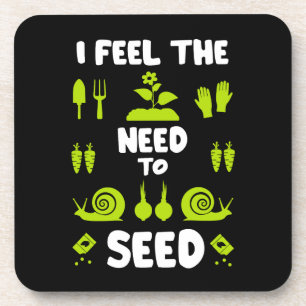 Funny Allotment Gardening Coaster