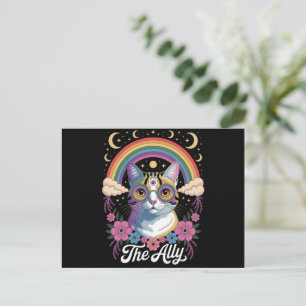Funny Ally Ca Pride Sunglasses Gay Pride LGBTQ  Postcard