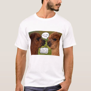 Funny Alpaca Alpacalypse Scheming T-Shirt
