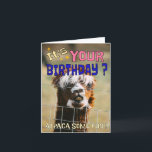 Funny Alpaca Birthday Card – Animal Pun Humor<br><div class="desc">Make them laugh out loud with this hilarious alpaca birthday card! Featuring a goofy alpaca and the punny phrase “It’s your birthday? Alpaca some fun!”, it’s the perfect choice for animal lovers and anyone with a quirky sense of humor. Bold, colorful text and a cheeky expression make this a standout...</div>