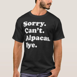 Funny Alpaca Gift for Men Women Boys or Girls Pull T-Shirt
