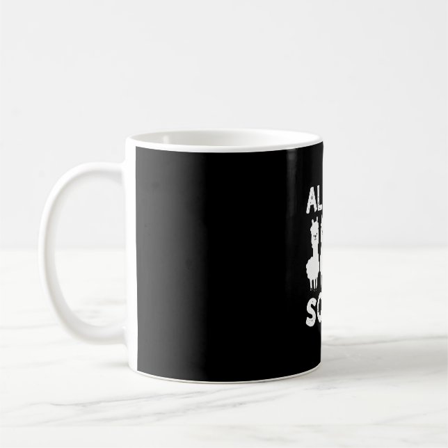 Funny Alpaca Lover Alpaca Squad Coffee Mug (Left)