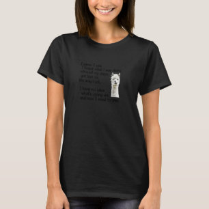 Funny Alpaca mens ladies pensioner retirement pres T-Shirt
