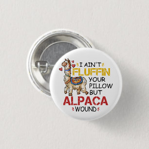 Funny Alpaca Wound Llama Nurse Practitioner Gifts 3 Cm Round Badge