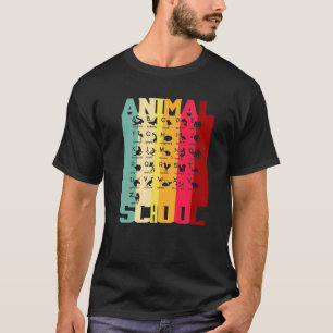 Funny Alphabet Animal School A-Z Learning Prek Kin T-Shirt