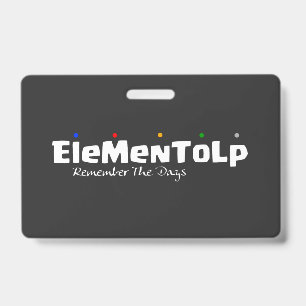 Funny Alphabet Sayings  ID Badge