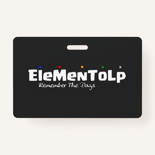 Funny Alphabet Sayings  ID Badge (Front)