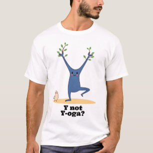 Funny Alphabet Y - Why Not Yoga? Personalised T-Shirt