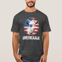 Funny Americaaaa Goat USA Flag Sunglasses Farmers