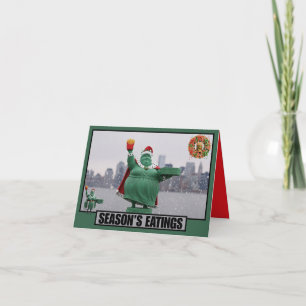 Funny American Christmas card for American dieters