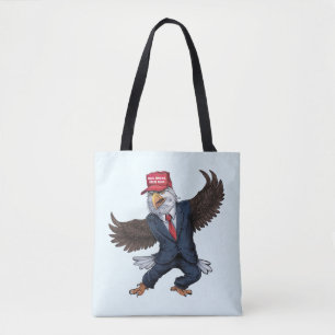 Funny American Eagle Tote Bag